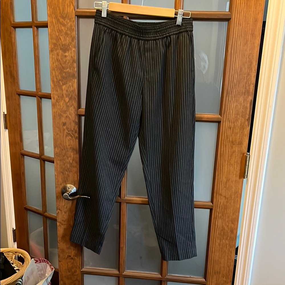 Black Striped Womens Pants